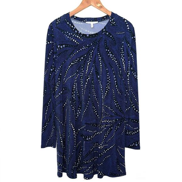 BCBGeneration Long Sleeve Star Shift Dress Size Medium - Picture 1 of 12